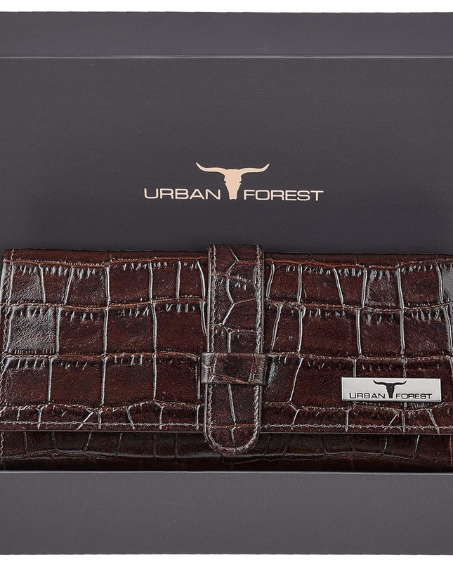 URBAN FOREST Danny Brown Leather Wallet for Women - MALL