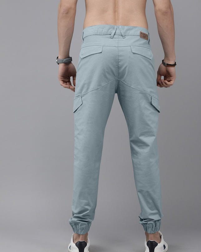 Roadster The Lifestyle Co Men Grey Cargo Trousers - MALL