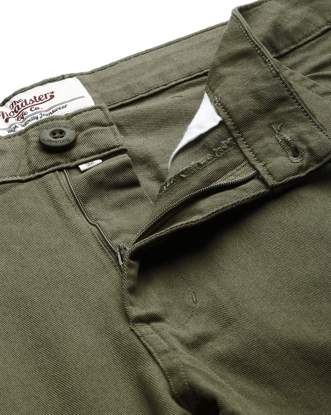 Roadster Men Olive Green Trousers - MALL