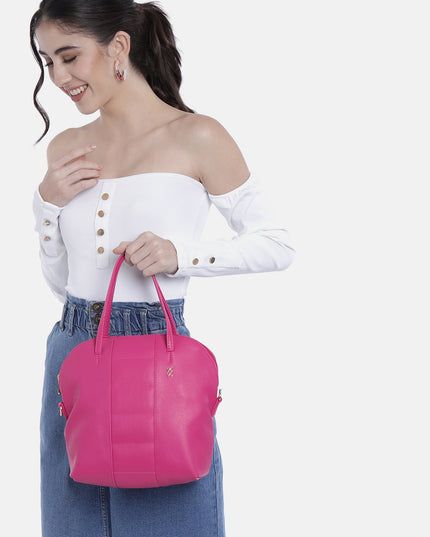 Baggit Pink Structured Handheld Bag - MALL