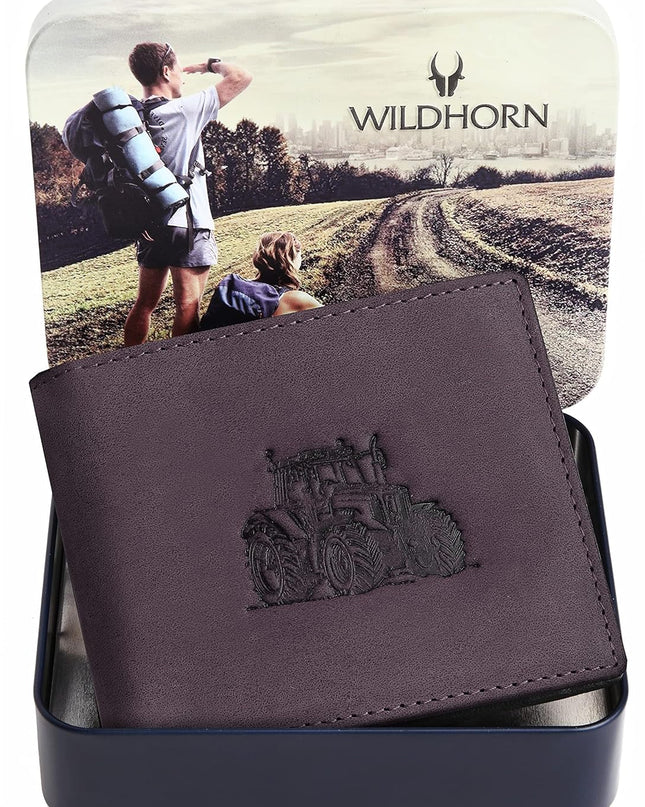 WildHorn Tractor Design Leather Wallet - MALL