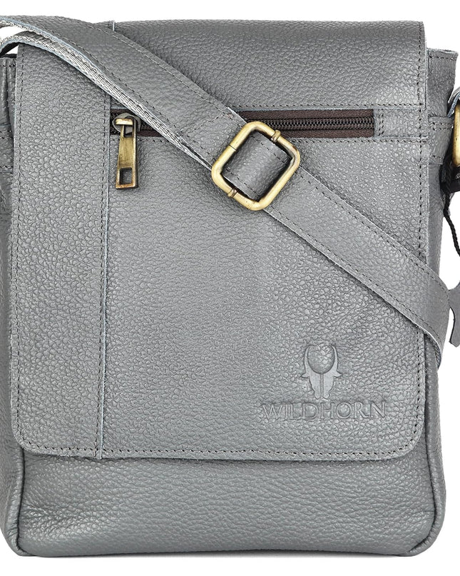 WildHorn Leather Sling Messenger Bag - MALL