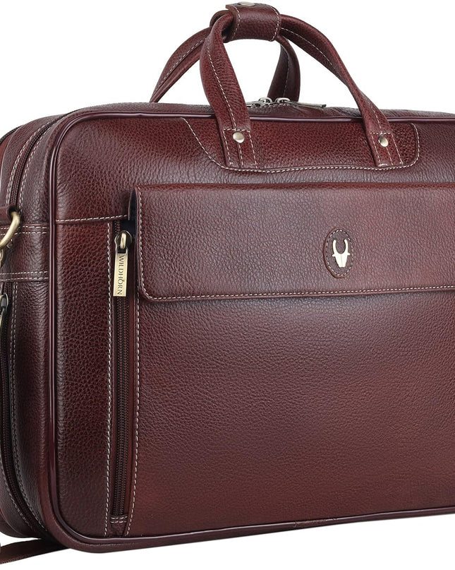 WildHorn Leather Laptop Bag for Men - MALL