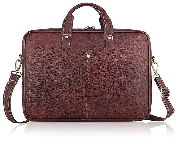 Leather Laptop Messenger Bag for Laptop/MacBook up to 15 inch| Padded Laptop Compartment |Office Bag - MALL