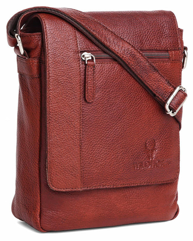 WildHorn Leather Sling Messenger Bag - MALL