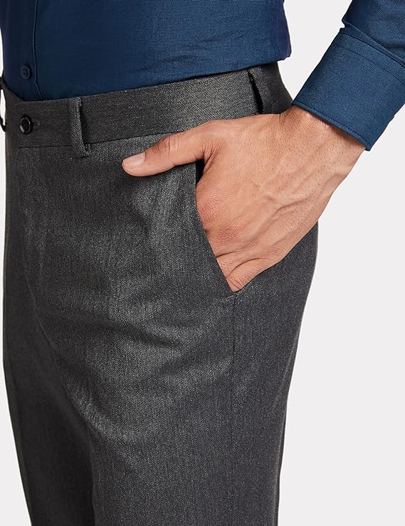 Symbol Men Slim Formal Trousers - MALL