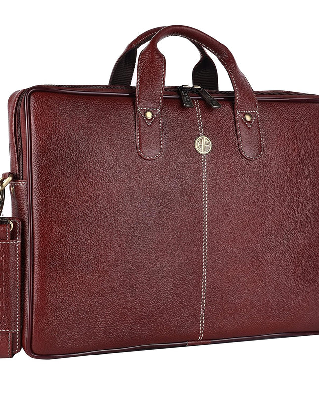 HAMMONDS FLYCATCHER Genuine Leather Laptop Bag for Men - MALL