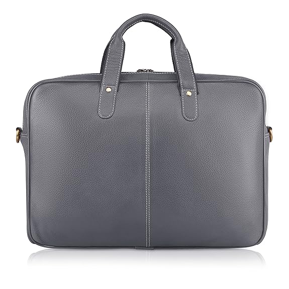 Leather Laptop Messenger Bag for Laptop/MacBook up to 15 inch| Padded Laptop Compartment |Office Bag - MALL