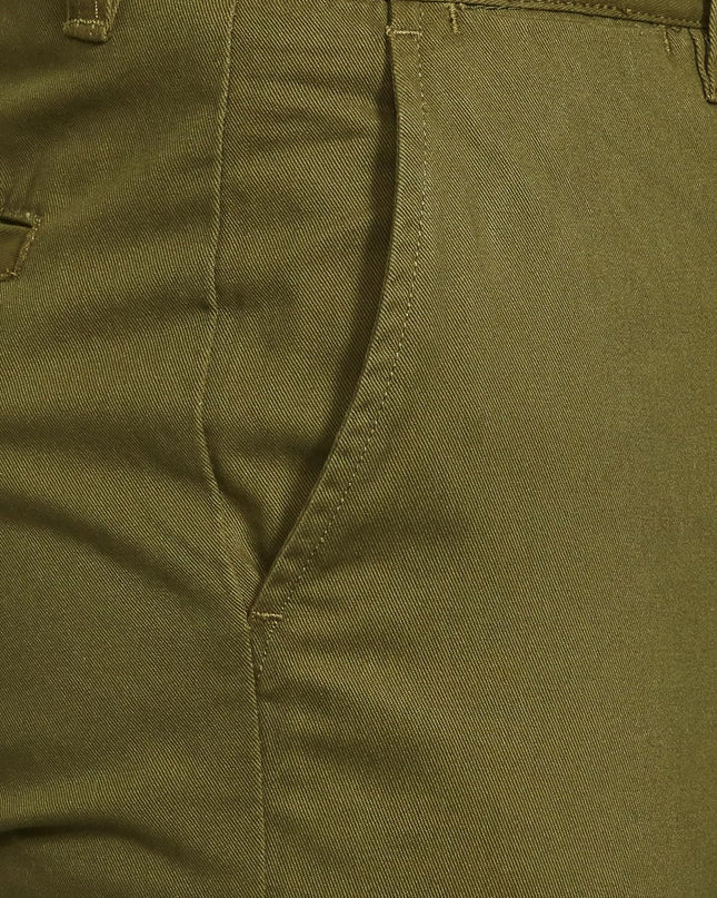 Symbol Dark Olive Men Casual Pants - MALL