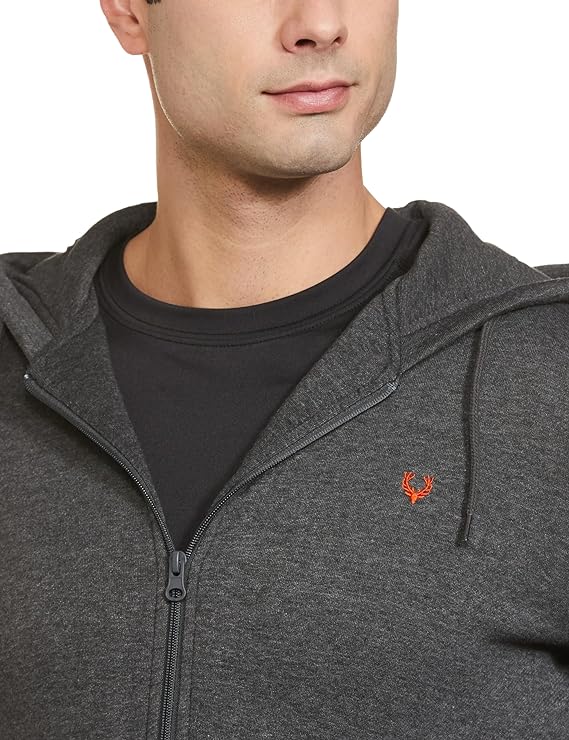 Allen Solly Men's Cotton Hooded Neck Sweatshirt - MALL