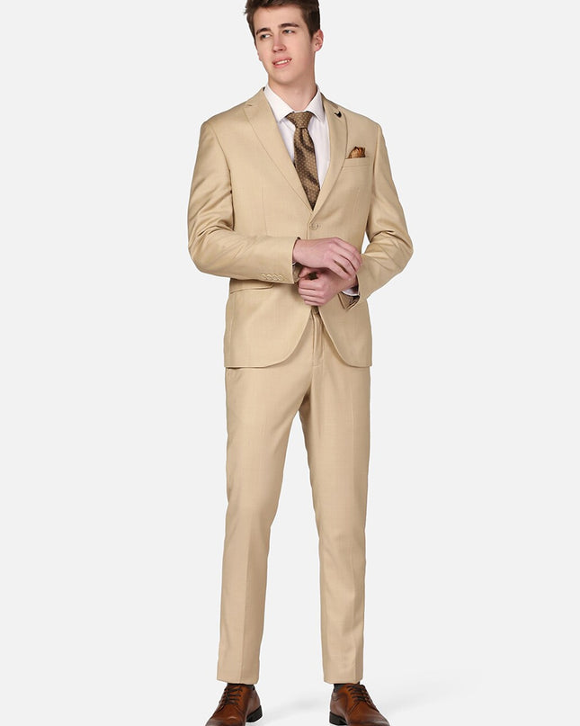 Blackberrys Slim-Fit Single-Breasted Two-Piece Formal Suit - MALL