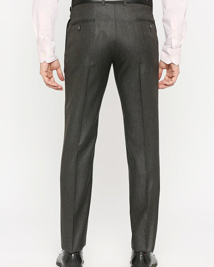 Solemio Men Mid Rise Formal Trousers - MALL