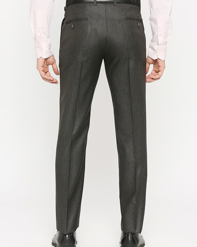 Solemio Men Mid Rise Formal Trousers - MALL