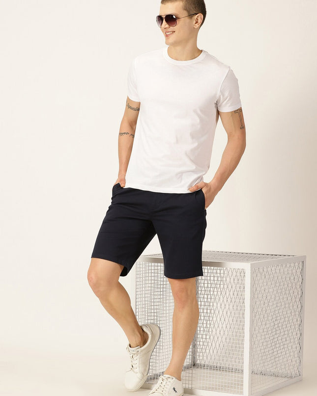 Mast & Harbour Men Mid-Rise Cotton Regular Shorts - MALL