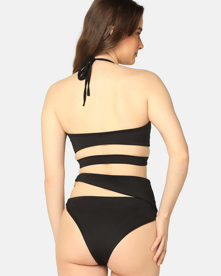 Da Intimo Cut Out-detail Black Swim Bikini Set - MALL