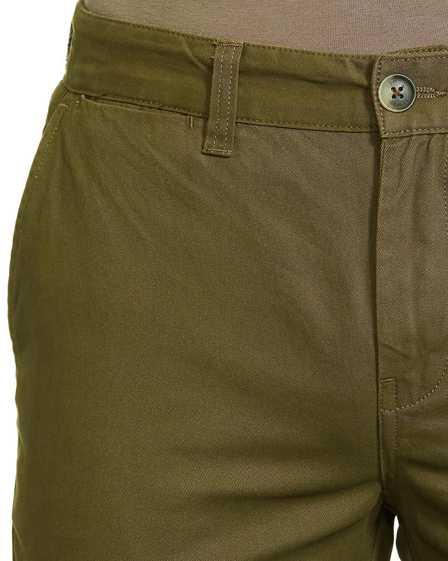 Symbol Dark Olive Men Casual Pants - MALL