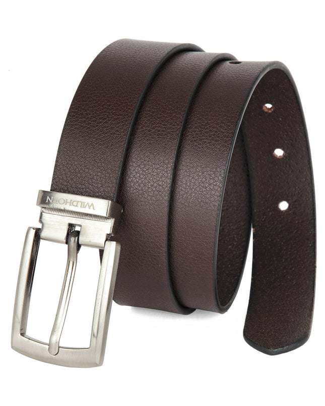 WILDHORN Formal Leather Belt for Men I Free Size I Waist Fit up to 46 inches