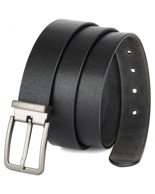 WILDHORN Formal Leather Belt for Men I Free Size I Waist Fit up to 46 inches