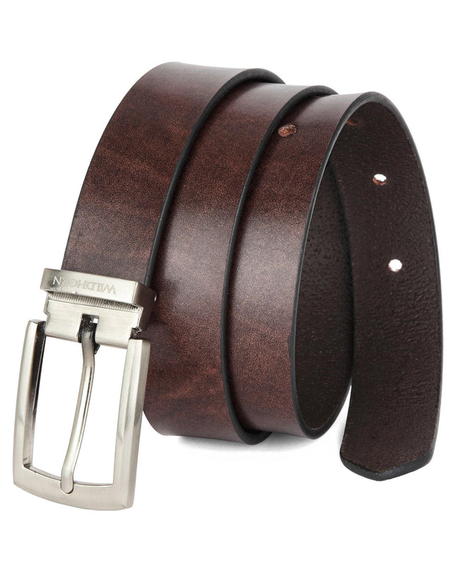 WILDHORN Formal Leather Belt for Men I Free Size I Waist Fit up to 46 inches