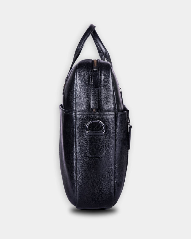 William (Charcoal Black) & Hugo Laptop Bag (Piano Black) - MALL