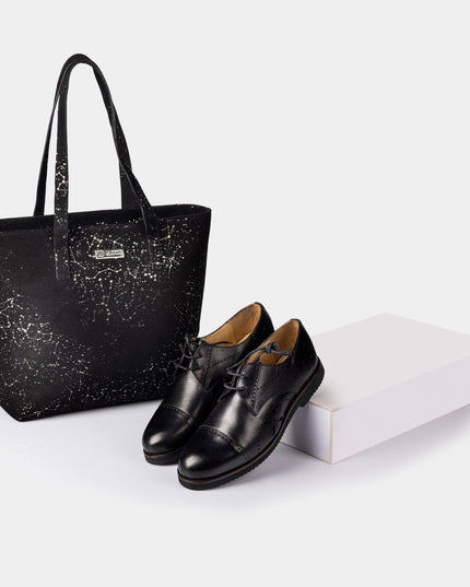 Blossom (Piano Black) & Mily Tote (Pewter Black) - MALL