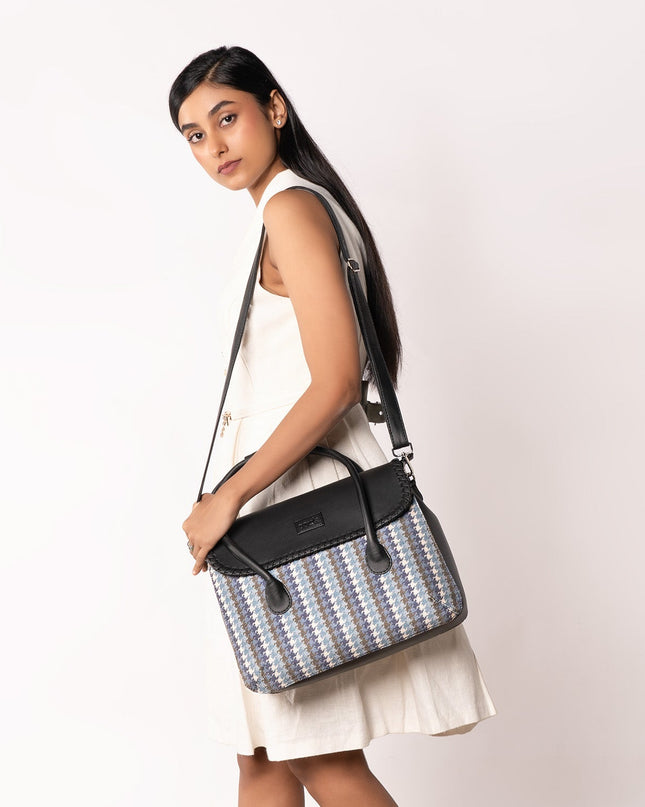 Sara Ali Khan Satchel - Bombay Houndstooth