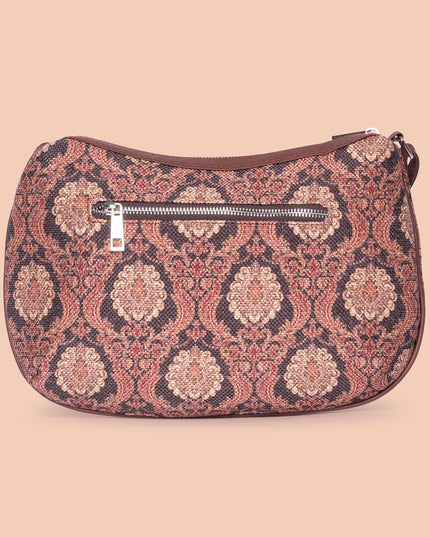 Jodhpur Damask Structured Shoulder Bag