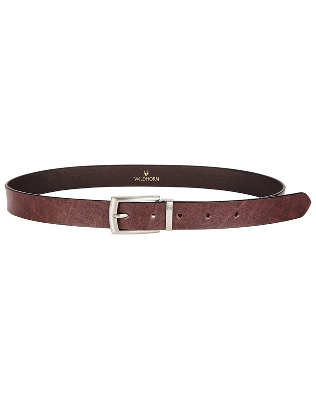 WILDHORN Formal Leather Belt for Men I Free Size I Waist Fit up to 46 inches