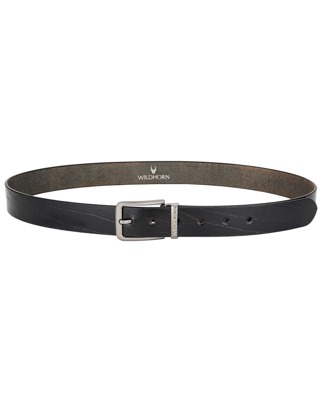 WILDHORN Formal Leather Belt for Men I Free Size I Waist Fit up to 46 inches