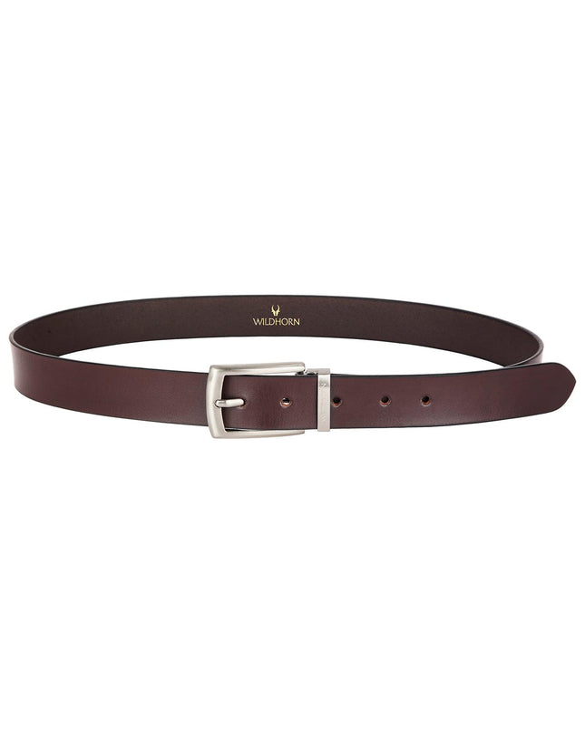 WILDHORN Formal Leather Belt for Men I Free Size I Waist Fit up to 46 inches