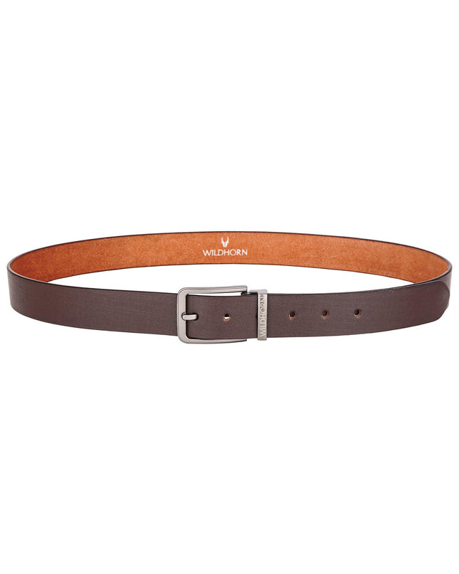 WILDHORN Formal Leather Belt for Men I Free Size I Waist Fit up to 46 inches