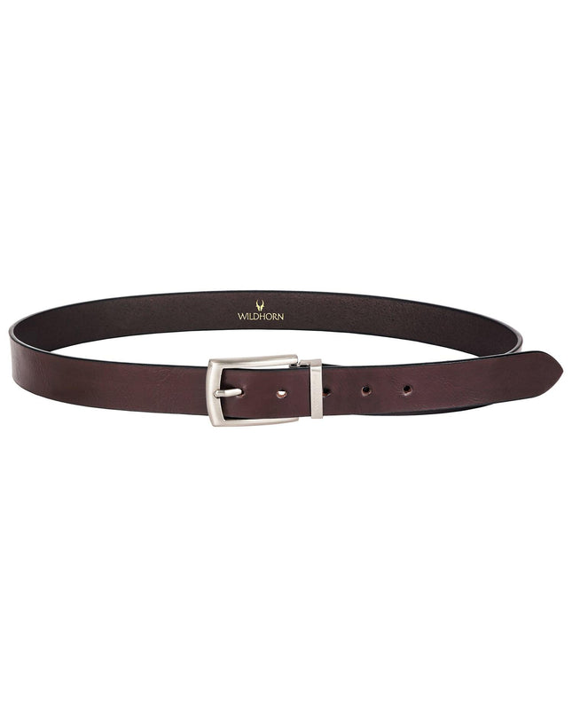 WILDHORN Formal Leather Belt for Men I Free Size I Waist Fit up to 46 inches