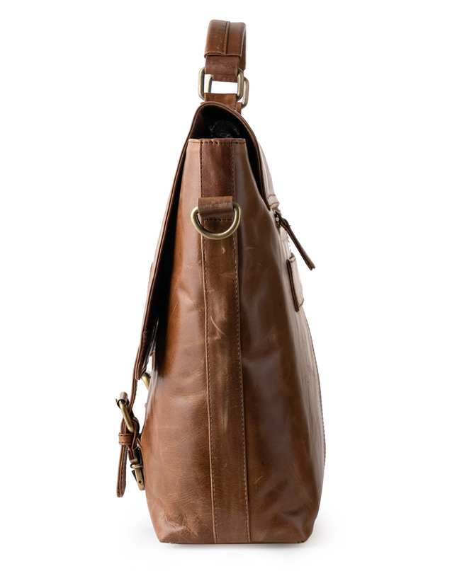 Handcrafted Leather Top Handle Bag