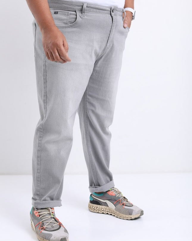 Highlander Men Light Grey Slim Fit Stretchable Jeans - MALL