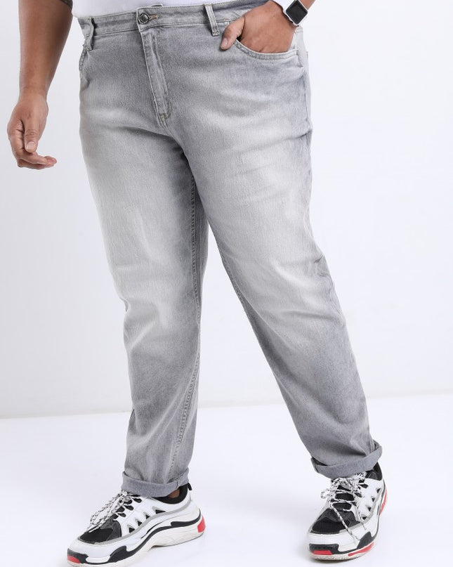 Highlander Men Light Grey Slim Fit Stretchable Jeans - MALL