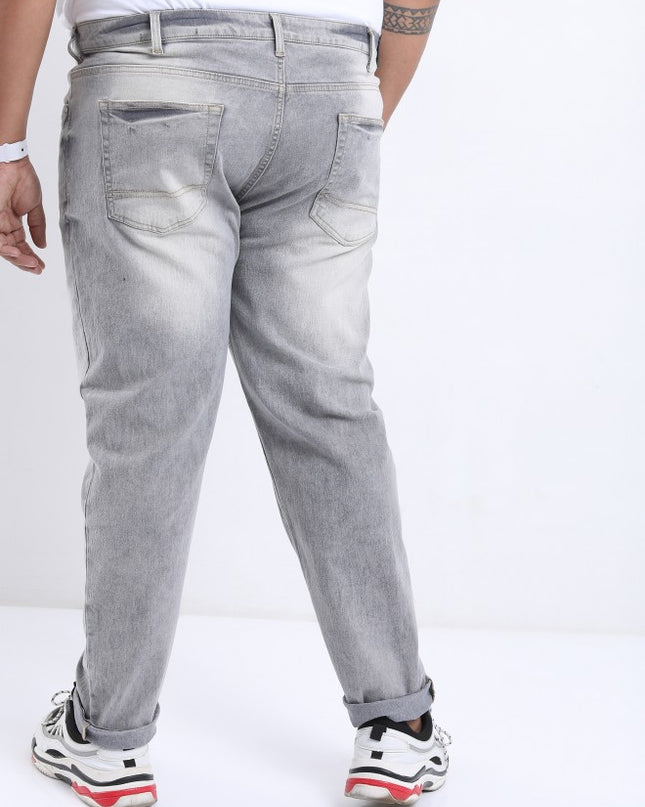 Highlander Men Light Grey Slim Fit Stretchable Jeans - MALL