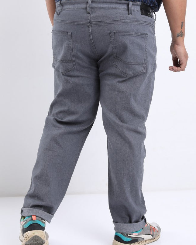 Highlander Men Grey Slim Fit Stretchable Jeans - MALL