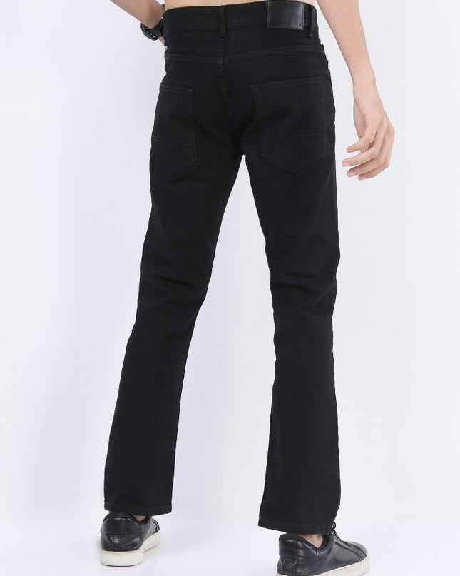 Ketch Men Black Straight Fit Stretchable Jeans - MALL