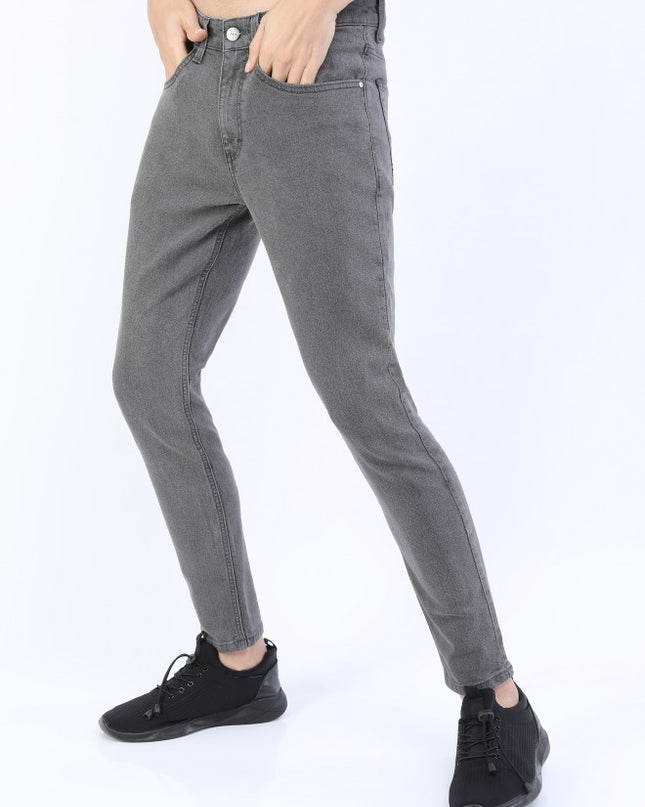 Ketch Men Grey Tapered Fit Stretchable Jeans - MALL