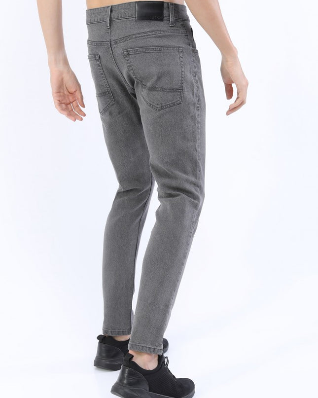 Ketch Men Grey Tapered Fit Stretchable Jeans - MALL