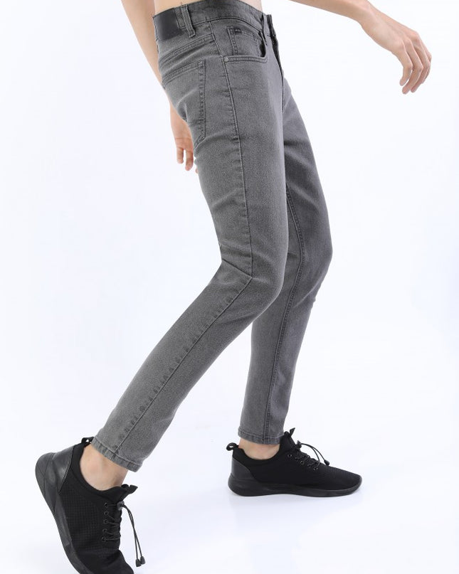 Ketch Men Grey Tapered Fit Stretchable Jeans - MALL