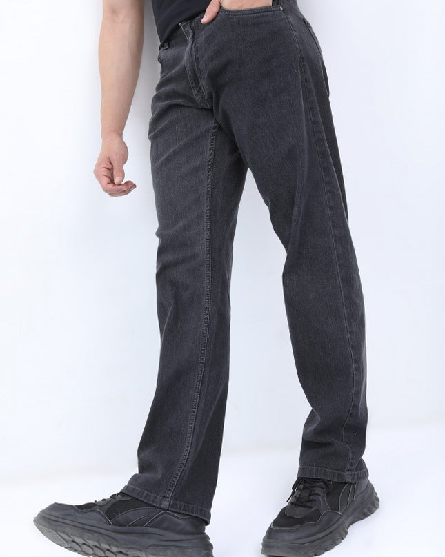 Ketch Men Grey Straight Fit Stretchable Jeans - MALL