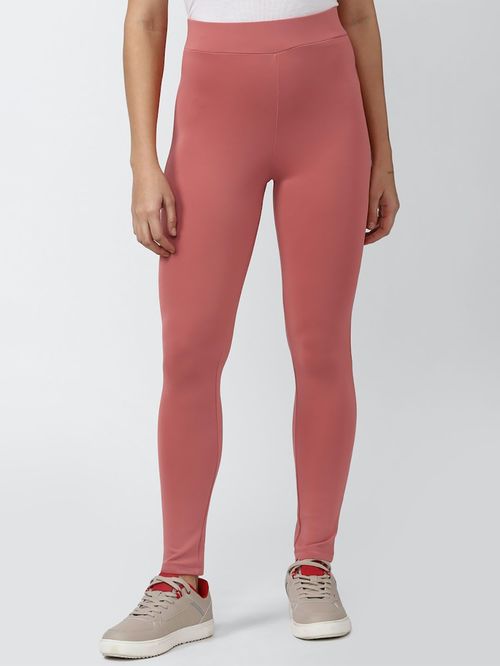 Forever 21 Pink Regular Fit Tights - MALL