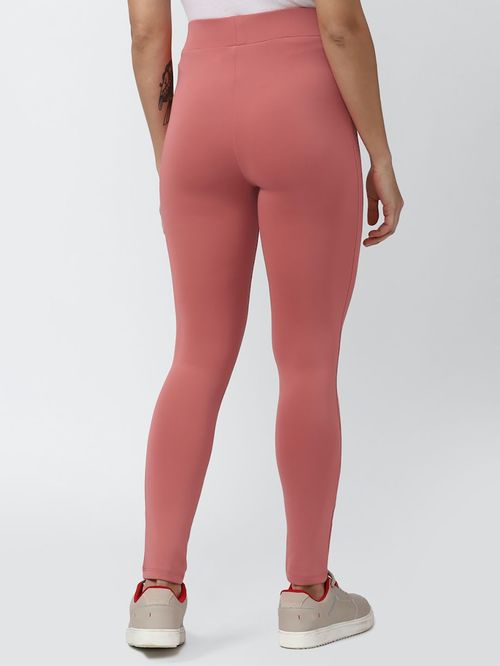 Forever 21 Pink Regular Fit Tights - MALL