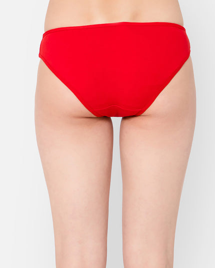 Clovia Red Bikini Panty - MALL