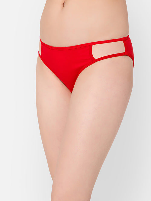 Clovia Red Bikini Panty - MALL