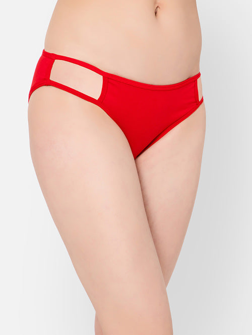 Clovia Red Bikini Panty - MALL