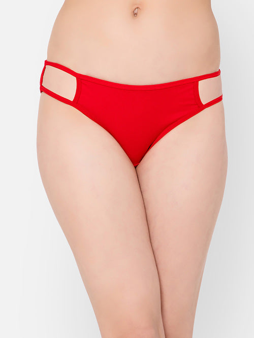 Clovia Red Bikini Panty - MALL