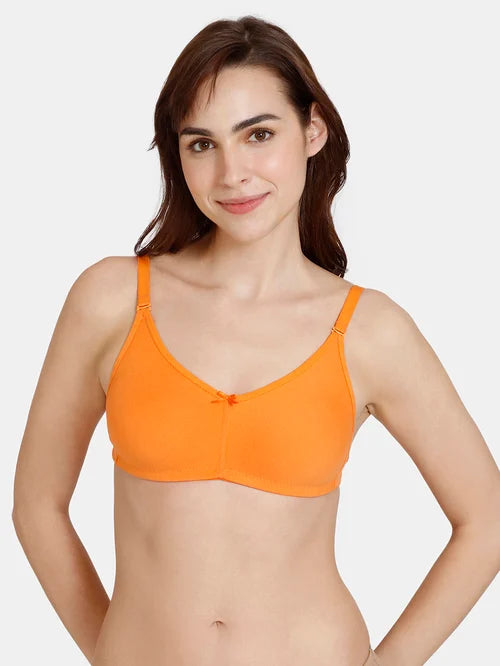 Zivame Orange Half Coverage Backless Bra - MALL