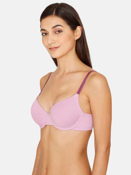 Zivame Purple Medium Coverage Paded Bra - MALL